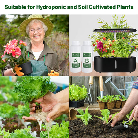 Tigvio indoor hydroponics setup showing nutrient feeding