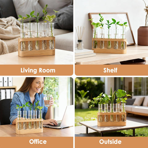 Tigvio hydroponic stand doubles as chic home decor.