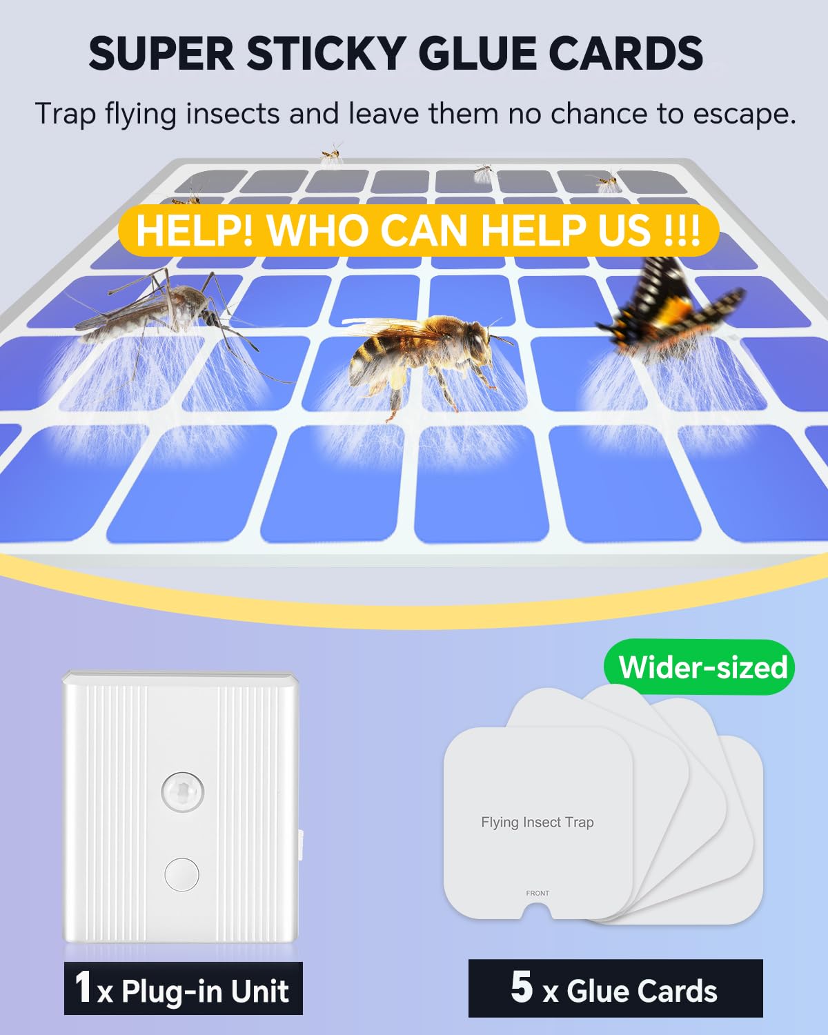 Tihilgam 2-in-1 Flying Insect Trap combines light lure and catch action.