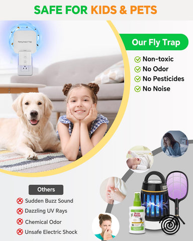 Tihilgam plug-in bug light trap indoors reduces pests quietly