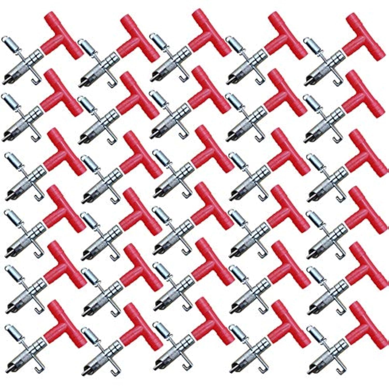 TIHOOD 30-piece nipple drinker set for rabbits with durable stainless steel and plastic parts.
