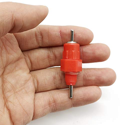 TIHOOD nipple drinker installed in PVC pipe for reliable poultry water supply