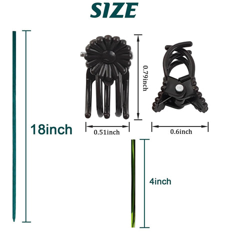 TIHOOD orchid clip secures stems without damaging delicate blooms.