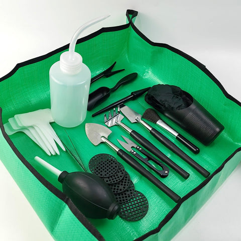 TIHOOD 19.7 inch repotting mat protects surfaces and catches spills