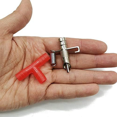 TIHOOD stainless steel nipple and T-spring system for reliable hydration.