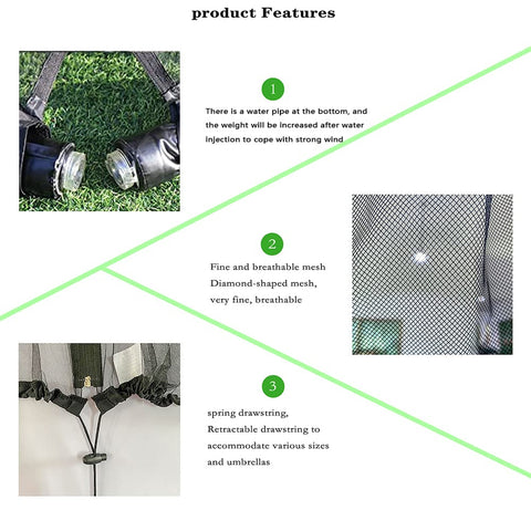 Tiimmgaal patio net entrance door for simple entry during outdoor meals.