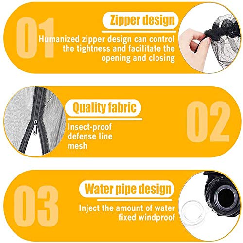 Tiimmgaal umbrella netting with zipper design for easy entry.