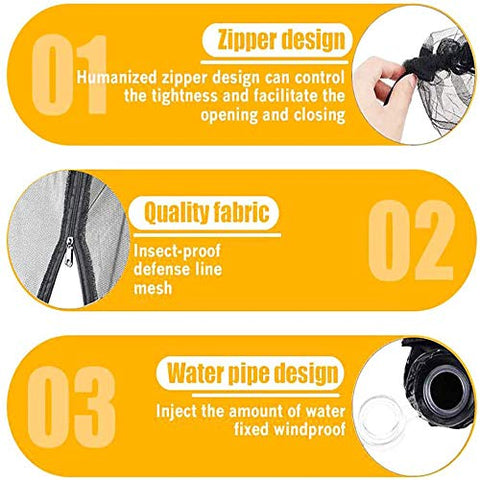 Tiimmgaal umbrella netting with zipper design for easy entry.