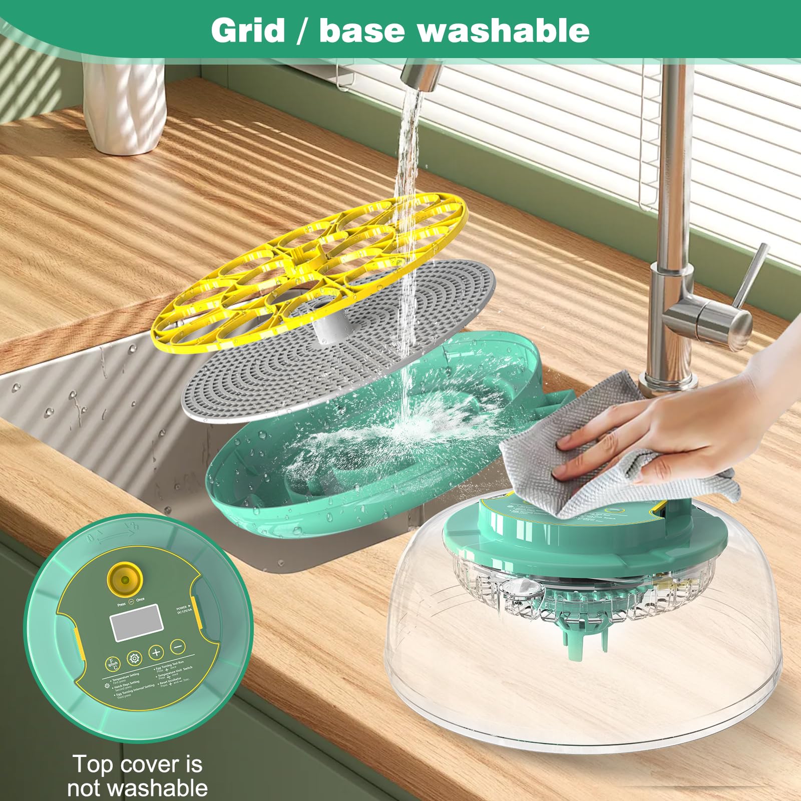 TIKJEN 18-egg capacity supports small-scale poultry hatching projects.