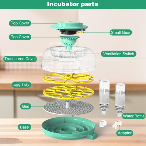 TIKJEN egg-turning mechanism ensures even development for reliable hatching.