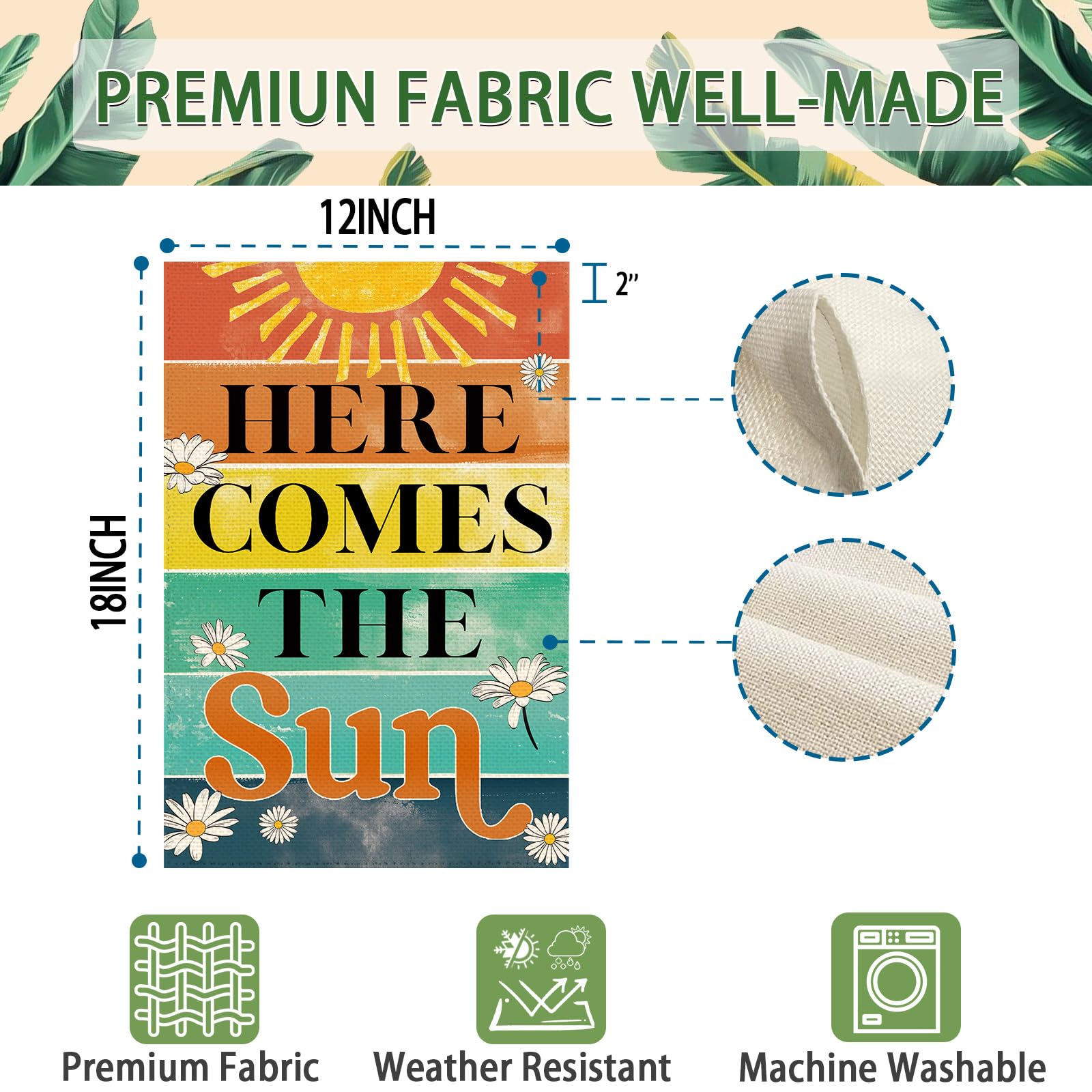 Tikeciti Farmhouse Garden Flag fits rustic patios to elevate curb appeal