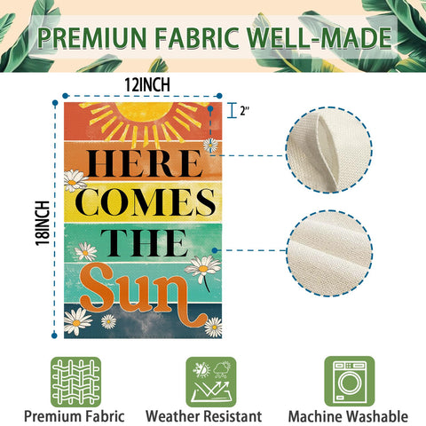 Tikeciti Farmhouse Garden Flag fits rustic patios to elevate curb appeal