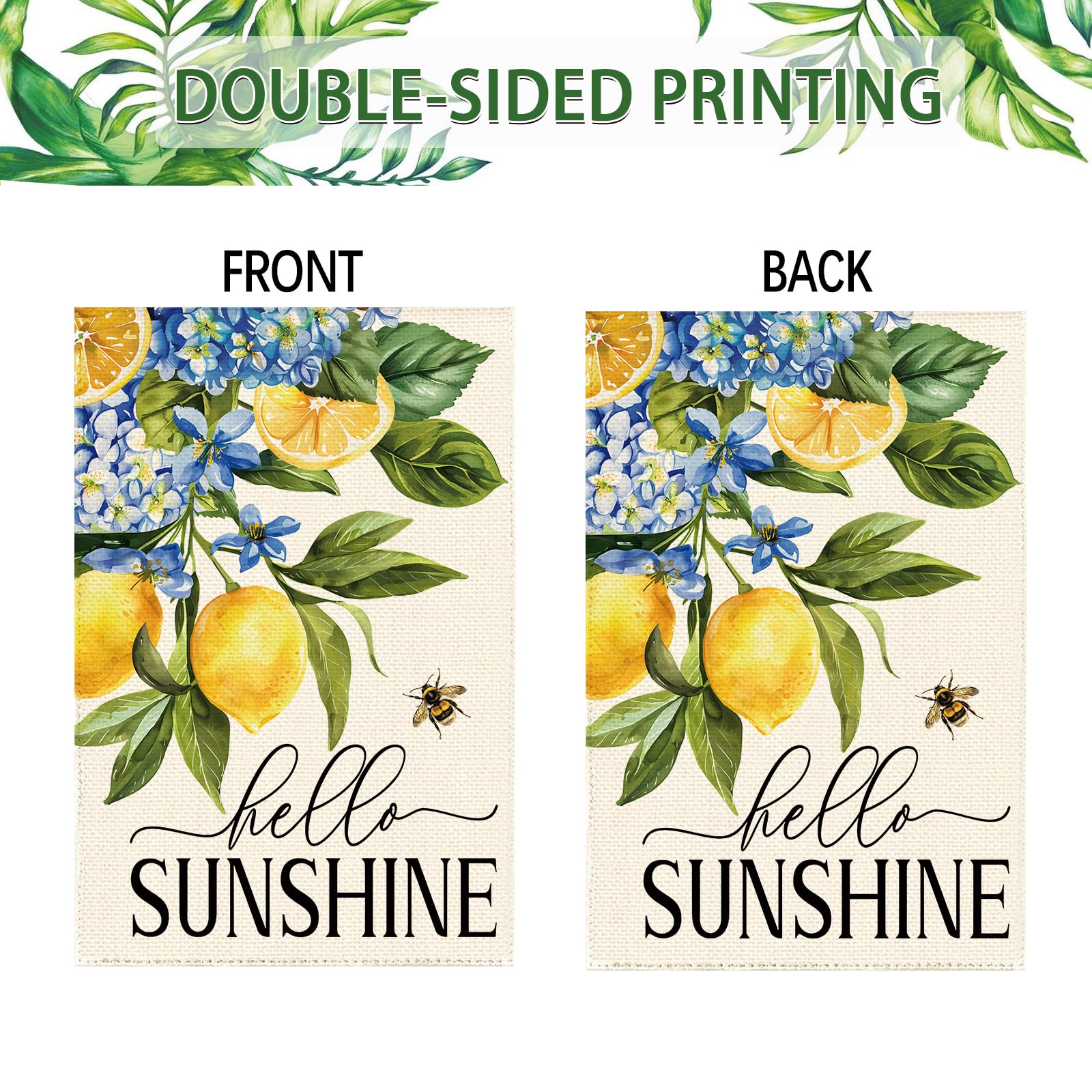Tikeciti outdoor decor flag brightens any garden or patio.