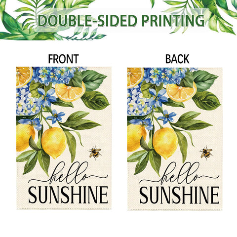 Tikeciti outdoor decor flag brightens any garden or patio.