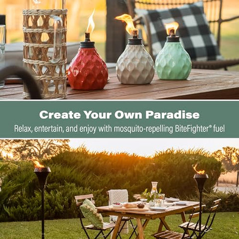 TIKI BiteFighter easy pour bottle designed for simple backyard refills