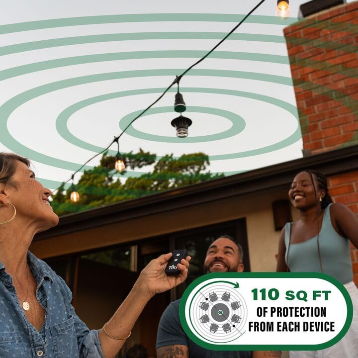 TIKI BiteFighter odor-free technology demonstrating invisible outdoor protection.