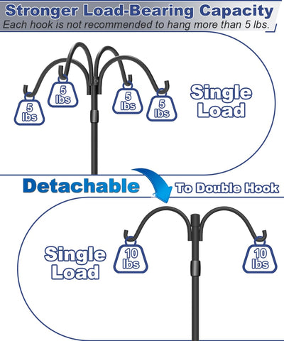 Tikimilor easy-assembly shepherd hooks enable quick setup and breakdown.
