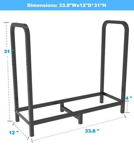 Tikimilor 2.8ft rack assembled reveals stable six-leg base.