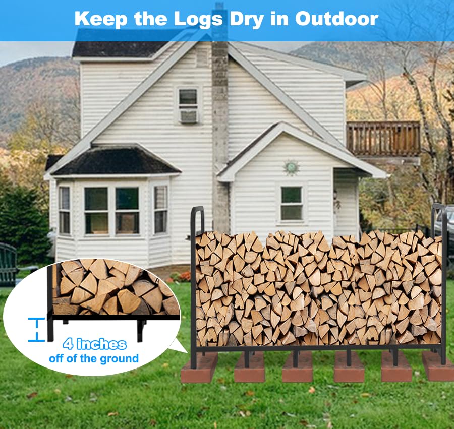 Tikimilor firewood rack easy assembly ensures quick setup with minimal effort.