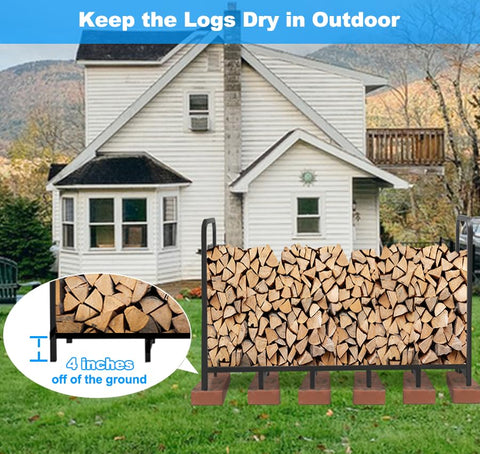 Tikimilor firewood rack easy assembly ensures quick setup with minimal effort.