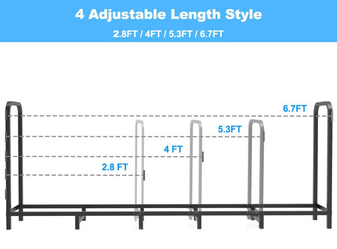 Tikimilor firewood rack stable-storage with 12 legs distributes weight evenly.
