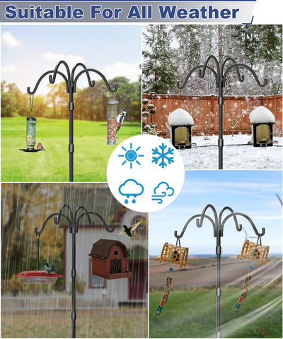 Tikimilor hanging-feeders setup boosts curb appeal on patios and gardens.