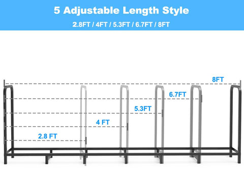 Tikimilor log stand suitable for both outdoor and indoor use.