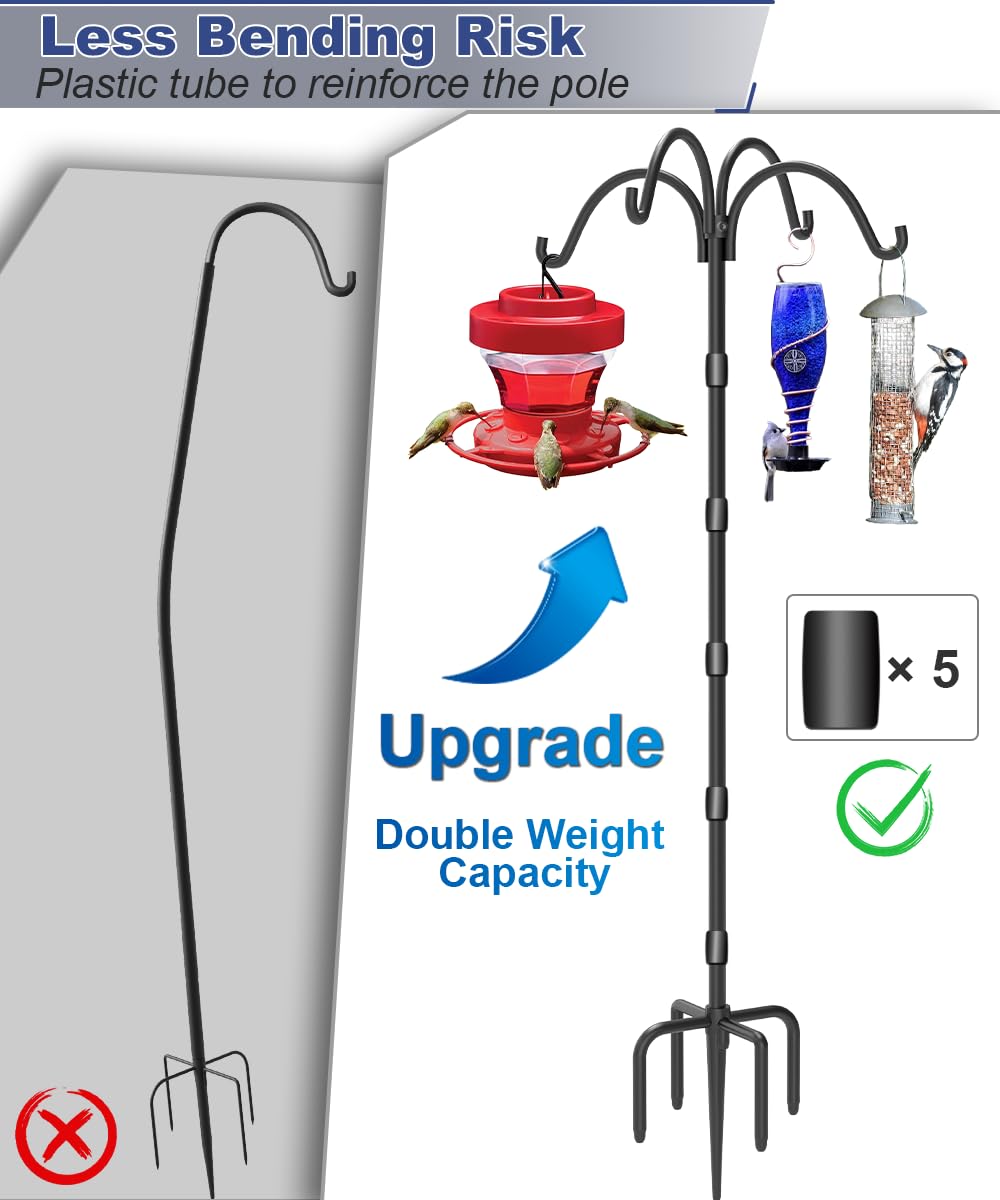 Tikimilor plastic tubes boost stability, reducing bending for outdoor use.
