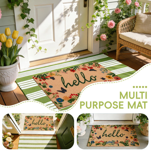 TIKIRUGI care-friendly mats are easy to shake or rinse.