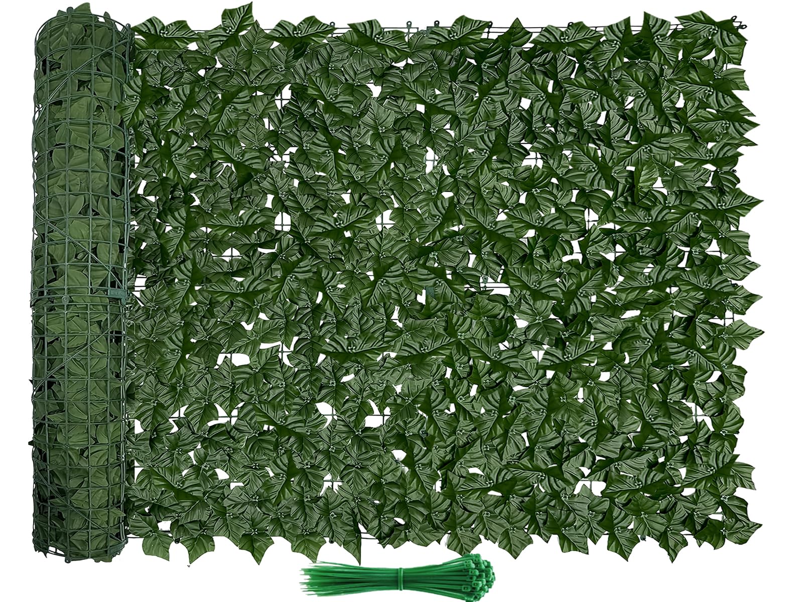 Tikroom artificial ivy fence privacy screen boosts outdoor privacy and ambiance.