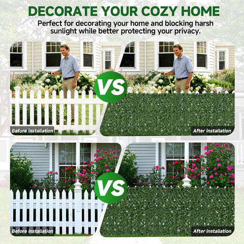 Tikroom indoor outdoor ivy backdrop screen suitable for versatile spaces.