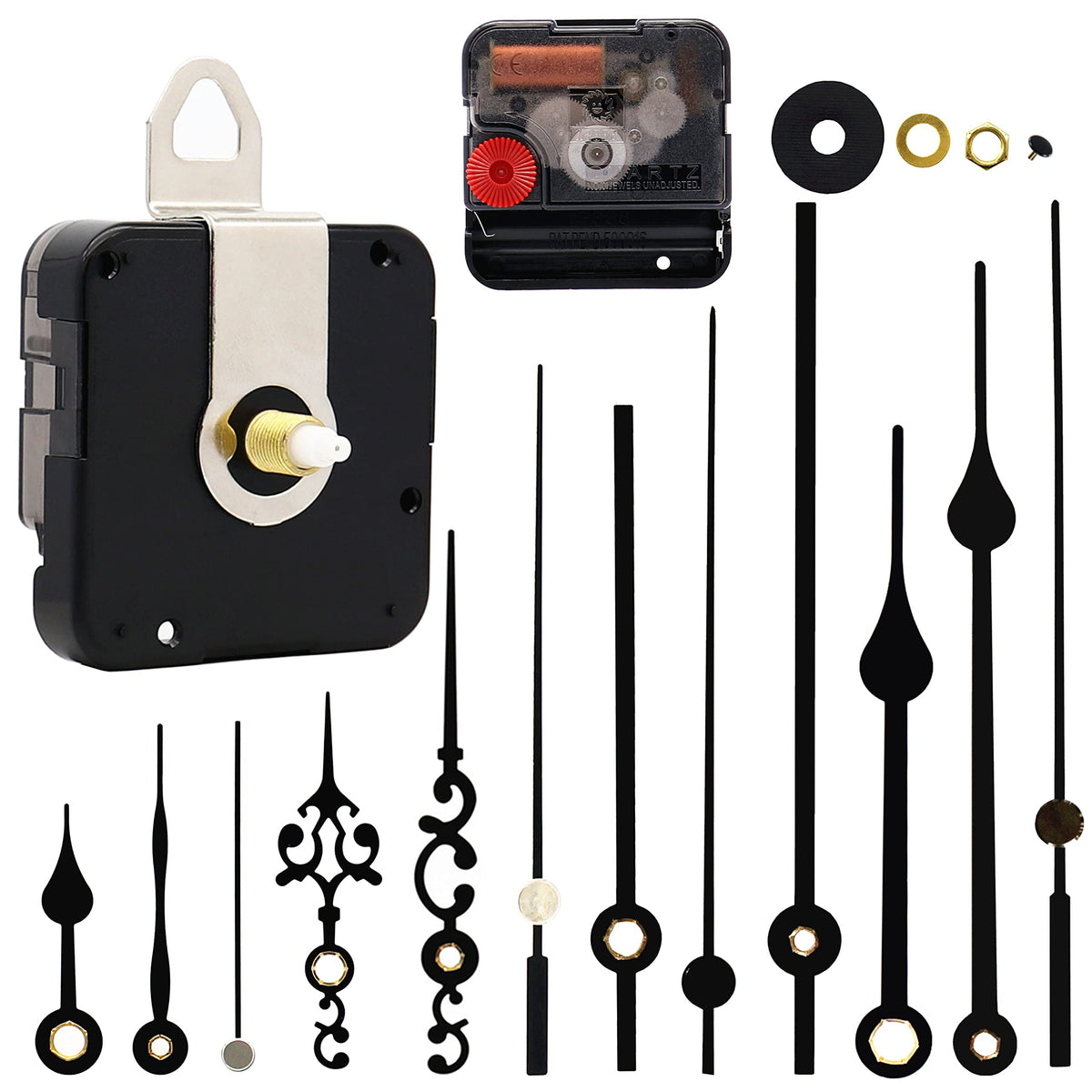 TIKROUND Youngtown 12888 movement front view for compact clock upgrades.