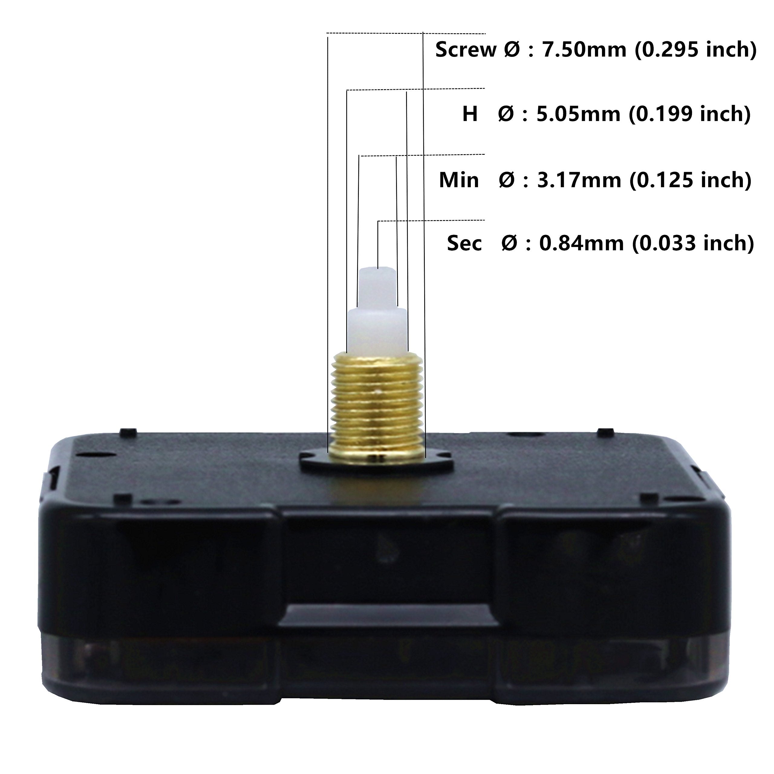 TIKROUND Youngtown 12888 thread length 9.5 mm detail for proper mounting.