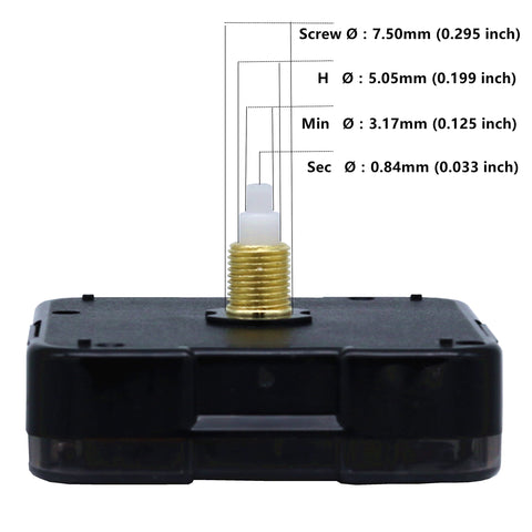 TIKROUND Youngtown 12888 thread length 9.5 mm detail for proper mounting.