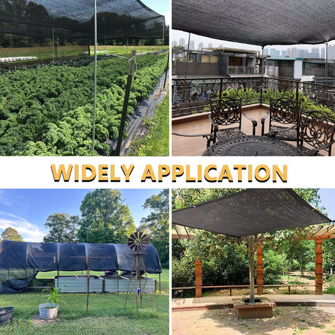 Tilvex shade cloth used for carport or garden shielding from sun.