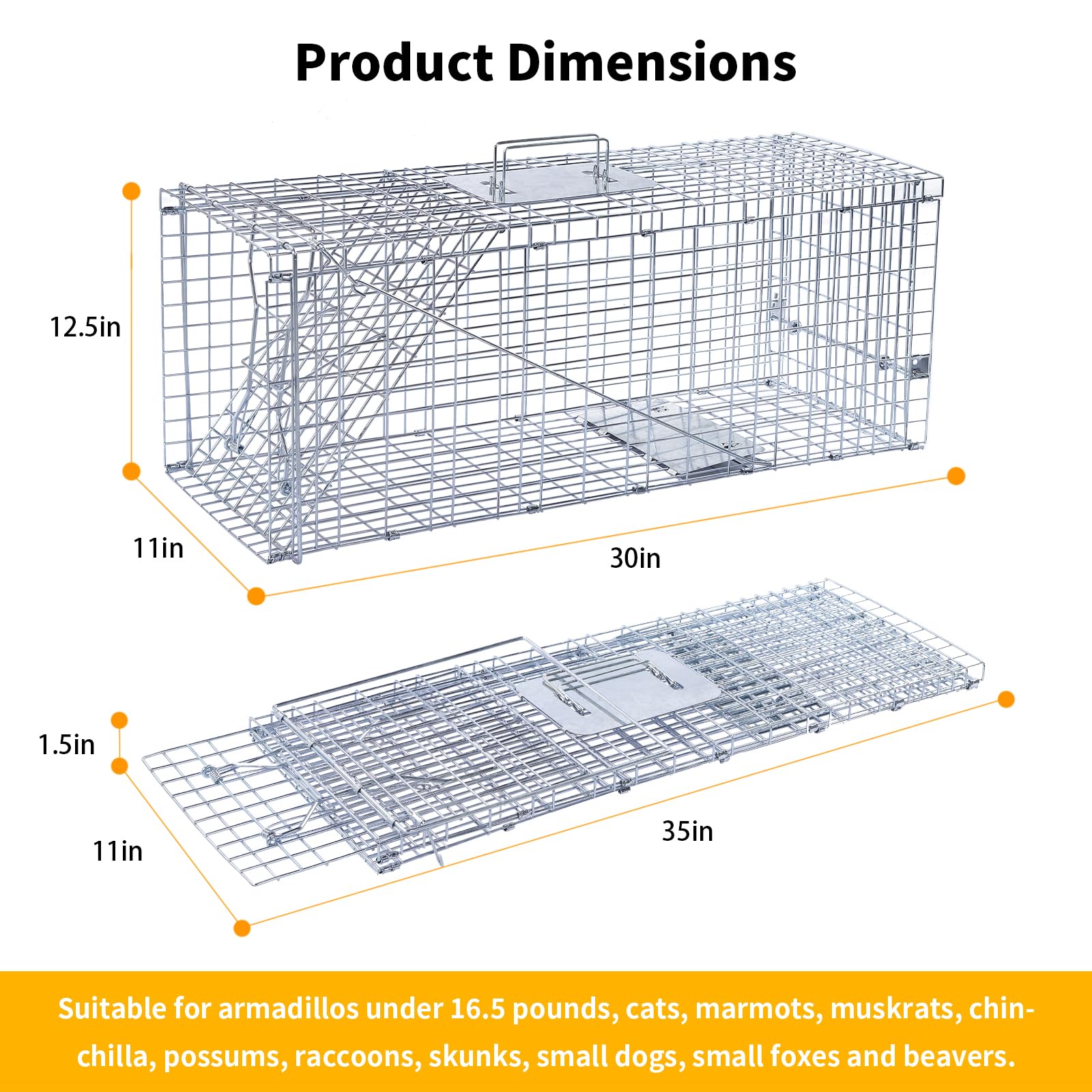 Timaze humane trap close up highlighting safe capture design