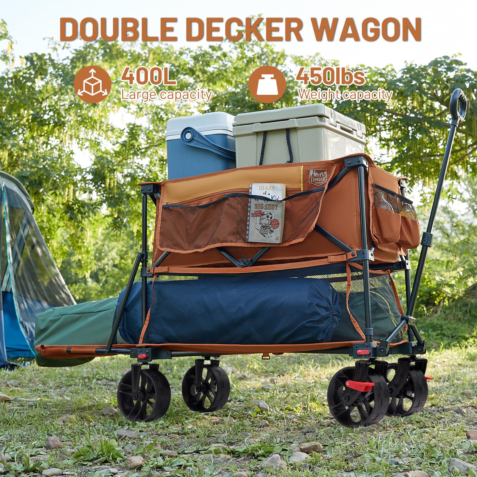 TIMBER RIDGE 400L all-terrain brakes enhance control on varied surfaces.