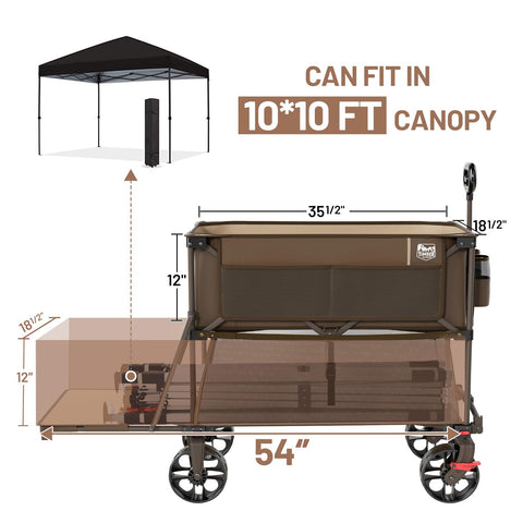 TIMBER RIDGE 400L brakes-wheels enable secure transport on diverse surfaces.