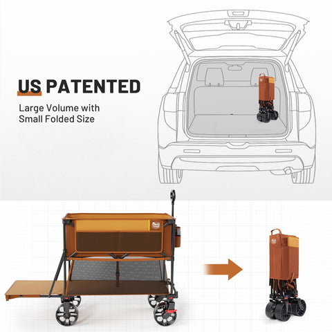 TIMBER RIDGE 400L double-decker design keeps items organized.