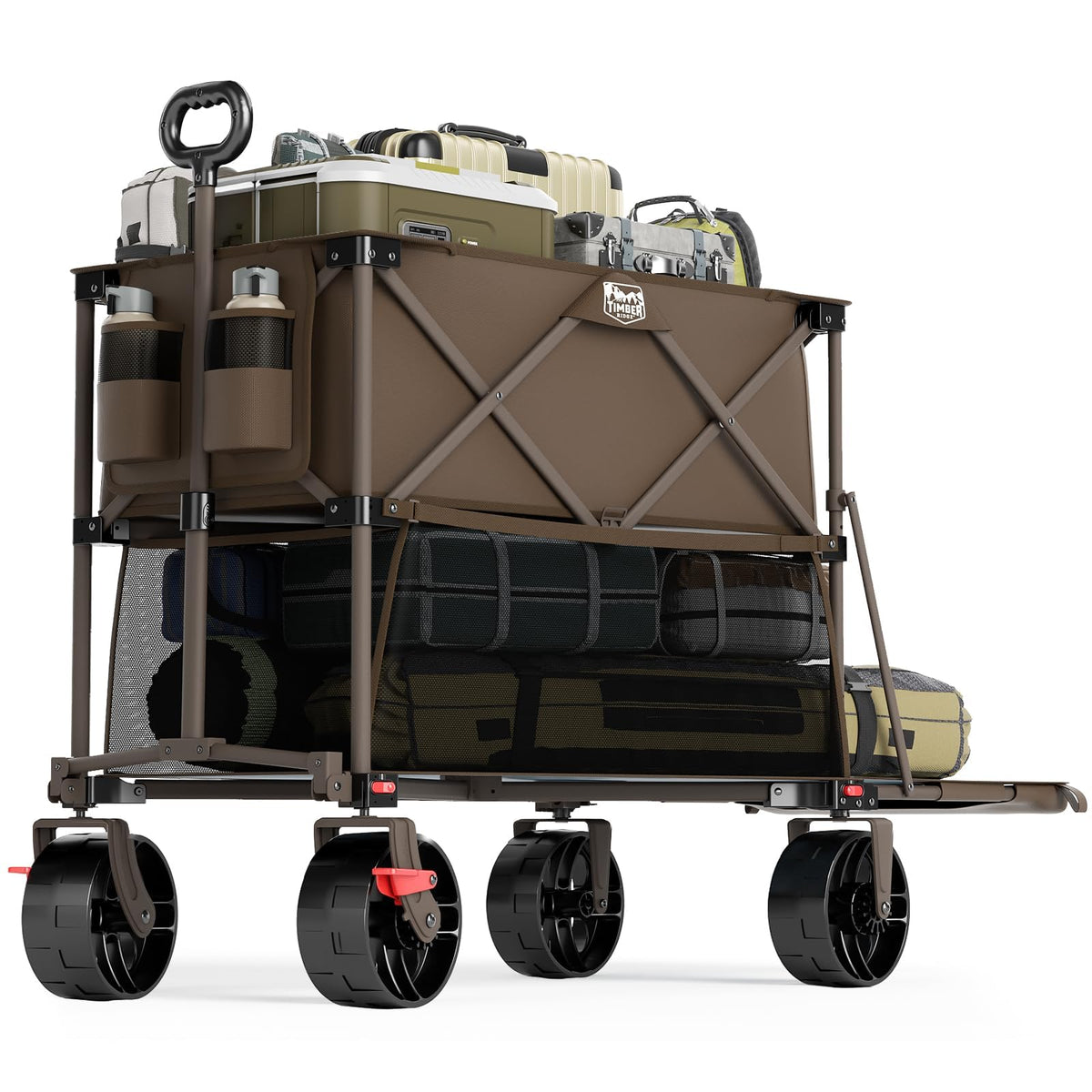 TIMBER RIDGE 400L extended shelf 54in improves carrying oversized gear.