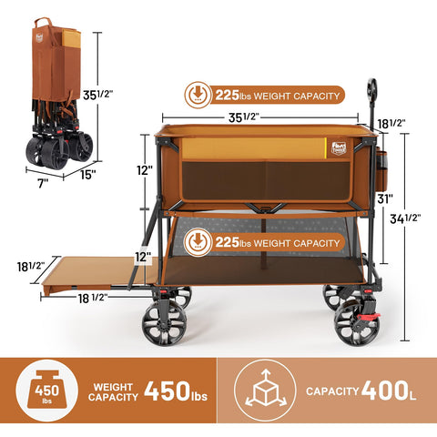 TIMBER RIDGE 400L heavy-duty steel frame supports demanding tasks.