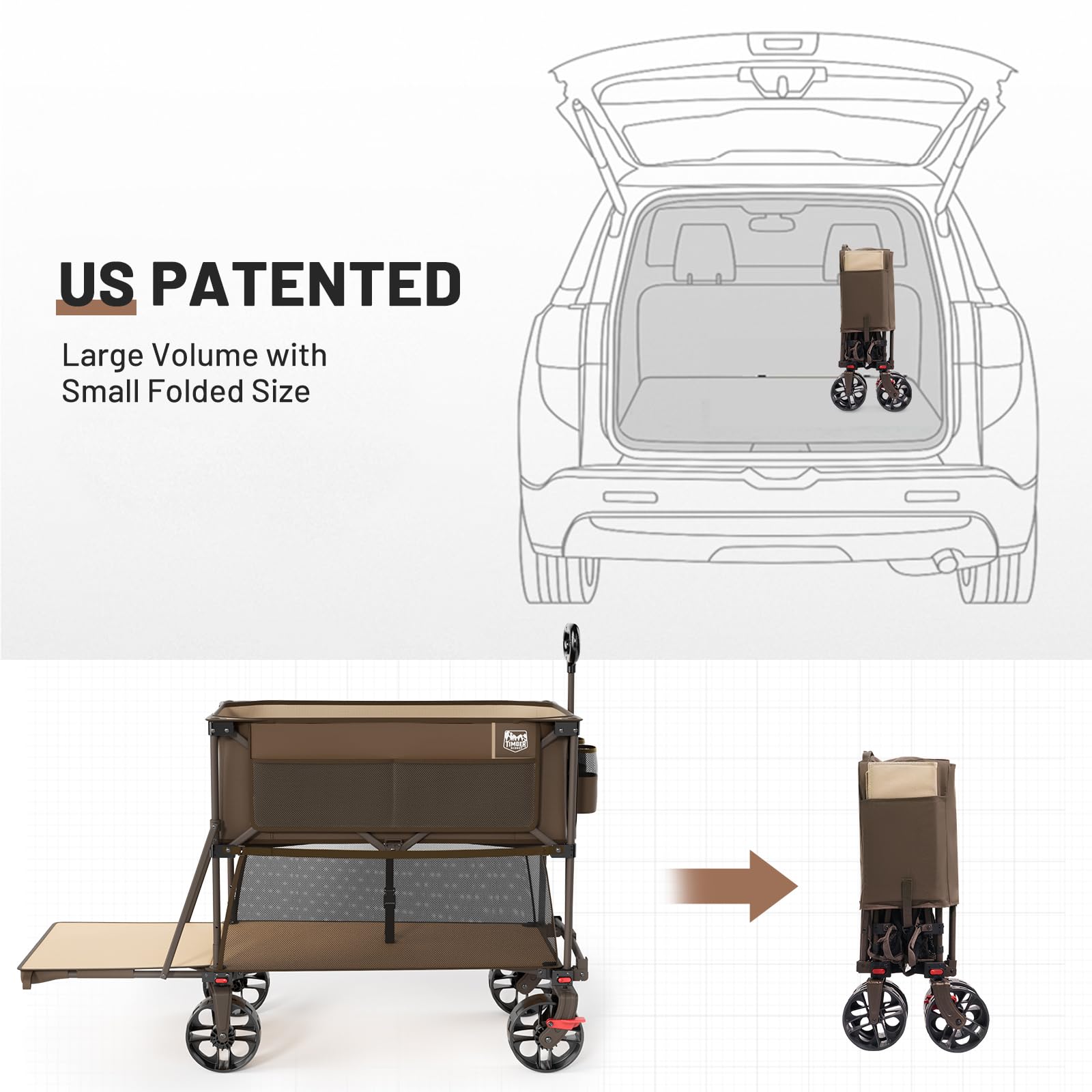 TIMBER RIDGE 400L no-assembly setup saves time at the trailhead.