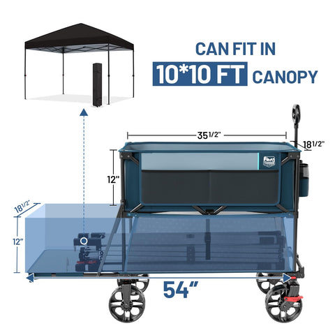 TIMBER RIDGE 400L oversized-item transport for camping trips and events.