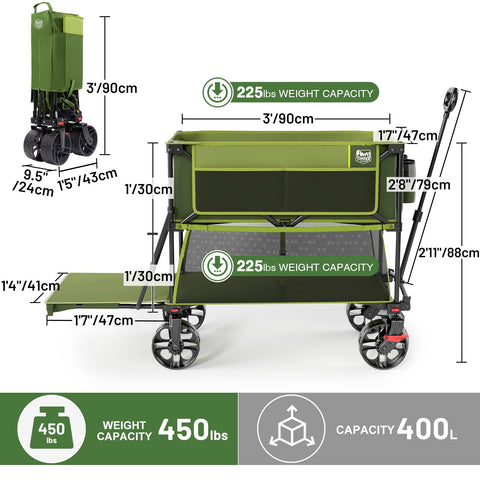 TIMBER RIDGE 400L camping and sports use-case scene conveys versatile transport