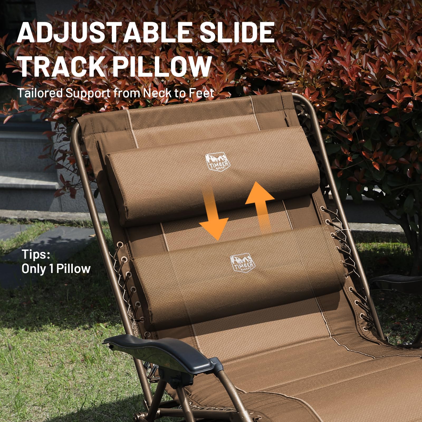 TIMBER RIDGE 500-pound capacity supports larger users safely