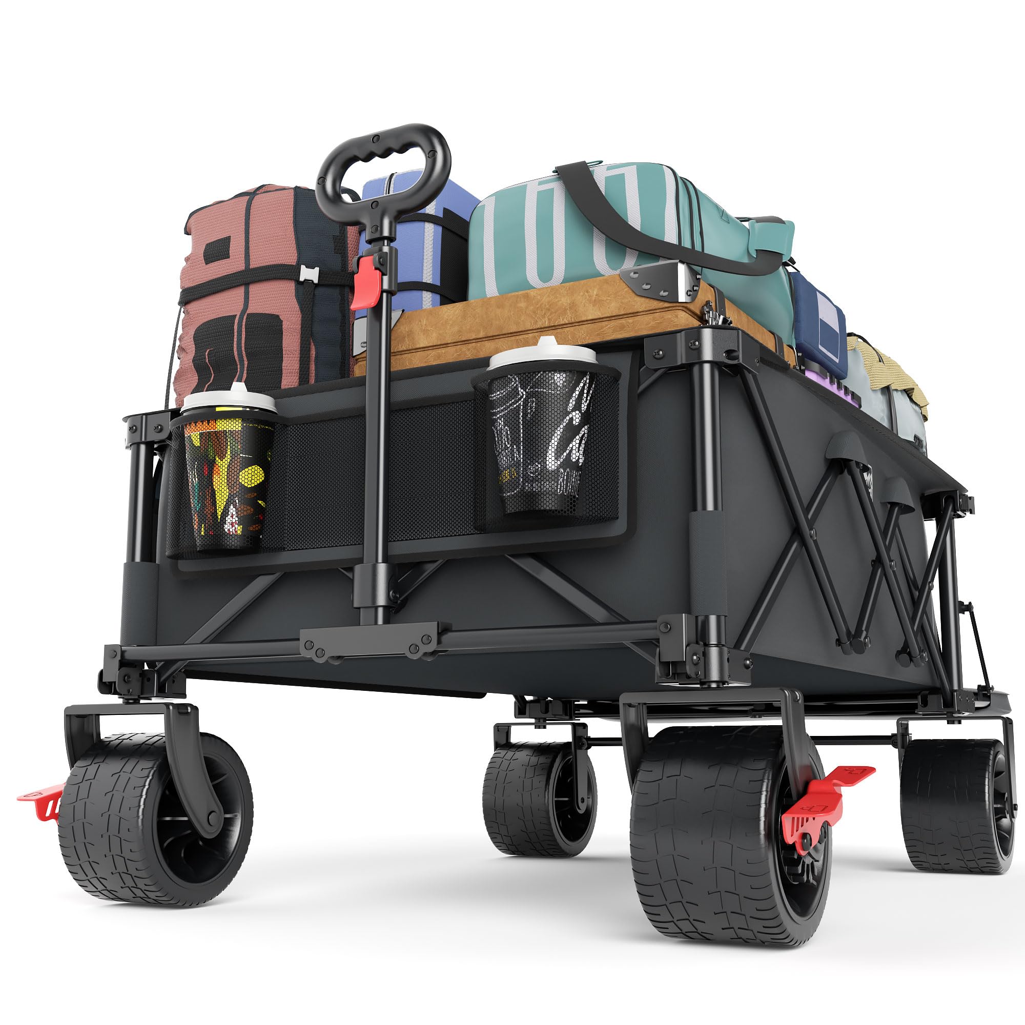 TIMBER RIDGE Beast Wagon wide design improves loading flexibility for outdoor gear.