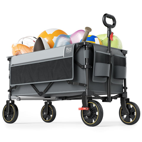 Timber Ridge collapsible wagon cart folded design for easy storage and transport