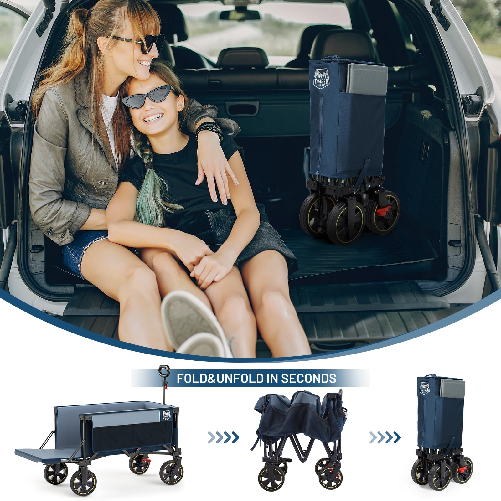 Timber Ridge wagon with dog-friendly entry suitable for pets