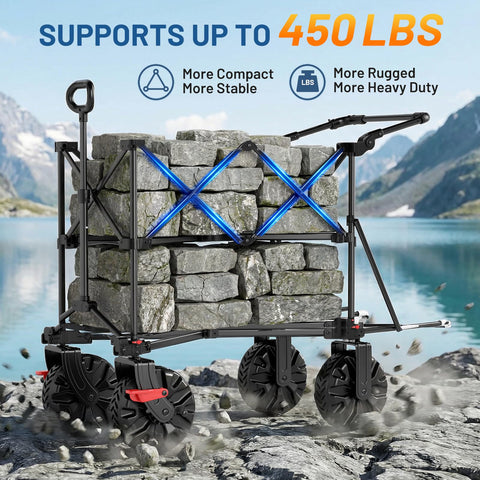 TIMBER RIDGE dual-mode handle enabling comfortable push or pull