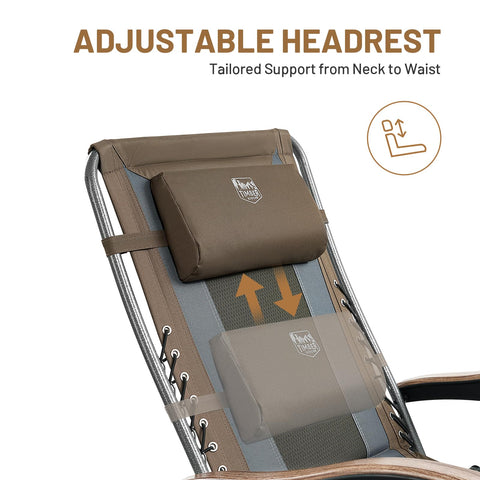 TIMBER RIDGE chair unfolds quickly and requires no assembly.